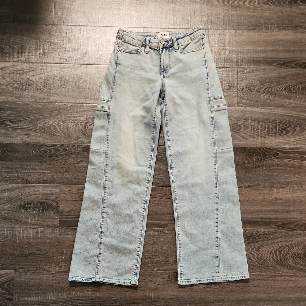 SO Low Rise Wide Leg Jeans